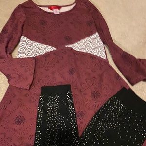 Girl outfits legging and dress size 10/12